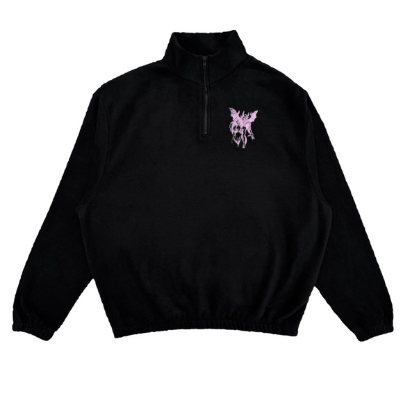 Deadly Doll fleece quarter zip sweatshirt - Picture 1 of 5